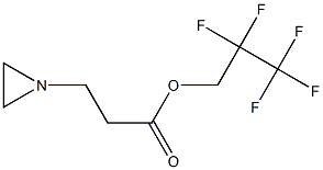 1-Aziridinepropionic acid 2,2,3,3,3-pentafluoropropyl ester Struktur