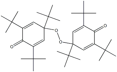 4,4'-ペルオキシビス(2,4,6-トリ-tert-ブチル-2,5-シクロヘキサジエン-1-オン) 化學(xué)構(gòu)造式