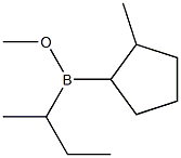 (2-Methylcyclopentyl)sec-butyl(methoxy)borane Struktur