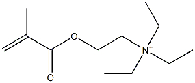 N,N,N-Triethyl-2-[(2-methyl-1-oxo-2-propenyl)oxy]ethanaminium Struktur