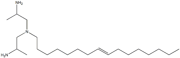 1,1'-(8-Hexadecenylimino)bis(2-propanamine) Struktur