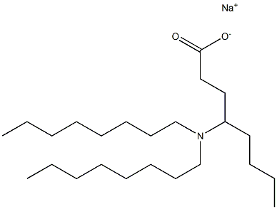 4-(Dioctylamino)octanoic acid sodium salt Struktur