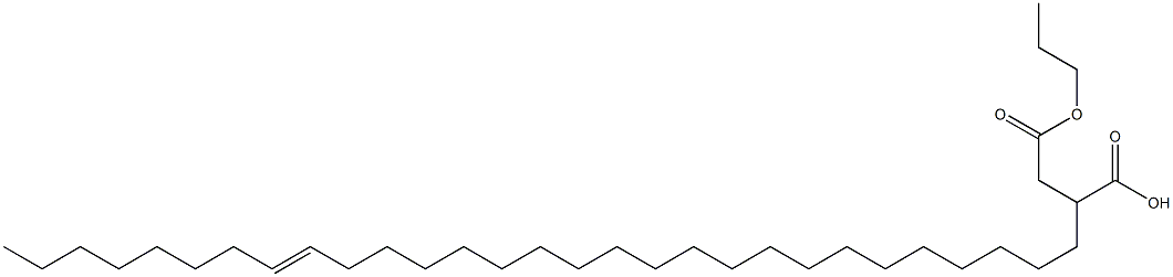 2-(21-Nonacosenyl)succinic acid 1-hydrogen 4-propyl ester Struktur