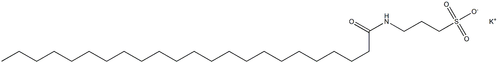 3-[(1-Oxotricosyl)amino]-1-propanesulfonic acid potassium salt Struktur