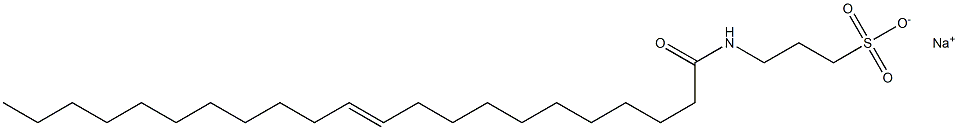 3-[(1-Oxo-11-docosen-1-yl)amino]-1-propanesulfonic acid sodium salt Struktur