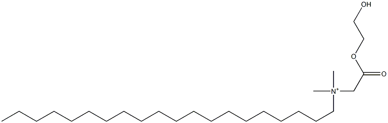 N-(2-Hydroxyethoxycarbonylmethyl)-N,N-dimethyl-1-icosanaminium Struktur