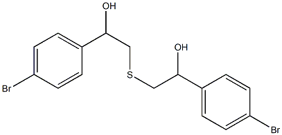 1-(4-BROMO-PHENYL)-2-[2-(4-BROMO-PHENYL)-2-HYDROXY-ETHYLSULFANYL]-ETHANOL Struktur