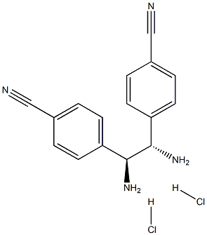 (S,S)-1,2-Bis(4-cyanophenyl)-1,2-ethanediamine dihydrochloride, 95%, ee 99% Struktur