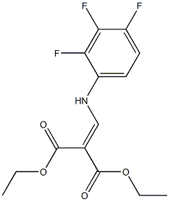 diethyl {[(2,3,4-trifluorophenyl)amino]methylene}malonate Struktur