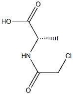 N-(2-Chloroacetyl)alanine Struktur