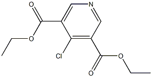 Diethyl 4-chloro-3,5-pyridinedicarboxylate Struktur