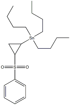 Tributyl(2-(phenylsulfonyl)cyclopropyl)stannane Struktur