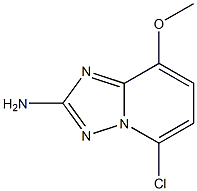 2-Amino-5-chloro-8-methoxy[1,2,4]triazolo[1,5-a]pyridine Struktur