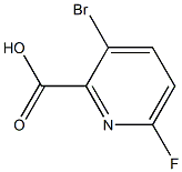 3-Bromo-6-fluoro-2-pyridinecarboxylic acid Struktur