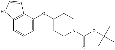 4-(1-Boc-piperidin-4-yloxy)indole Struktur