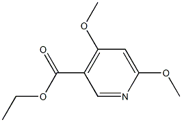 4,6-Dimethoxypyridine-3-carboxylic acid ethyl ester Struktur