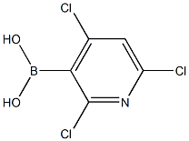 2,4.6-Trichloropyridine-3-boronic acid Struktur