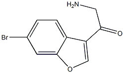 2-amino-1-(6-bromobenzofuran-3-yl)ethanone Struktur