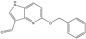 5-(benzyloxy)-1H-pyrrolo[3,2-b]pyridine-3-carbaldehyde Struktur