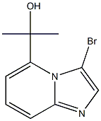 2-(3-bromoimidazo[1,2-a]pyridin-5-yl)propan-2-ol Struktur