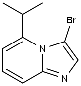 3-bromo-5-isopropylimidazo[1,2-a]pyridine Struktur