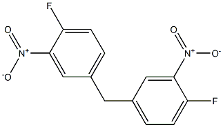 bis(4-fluoro-3-nitrophenyl)methane Struktur