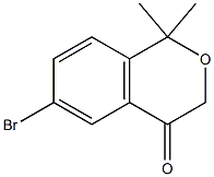 6-bromo-1,1-dimethyl-Isochroman-4-one Struktur