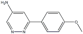 6-(4-methoxyphenyl)pyridazin-4-amine Struktur