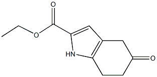 ethyl 5-oxo-4,5,6,7-tetrahydro-1H-indole-2-carboxylate Struktur