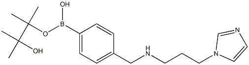 4-[(3-(1H-Imidazol-1-yl)propyl)aminomethyl]phenylboronic acid pinacol ester Struktur