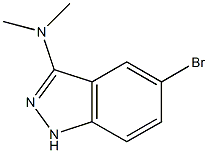 5-bromo-N,N-dimethyl-1H-indazol-3-amine Struktur