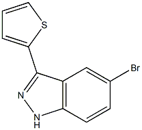 5-bromo-3-thien-2-yl-1H-indazole Struktur