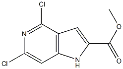 methyl 4,6-dichloro-1H-pyrrolo[3,2-c]pyridine-2-carboxylate Struktur