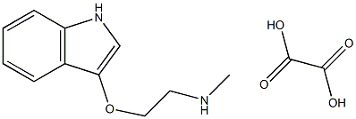 N-[2-(1H-indol-3-yloxy)ethyl]-N-methylamine oxalate Struktur