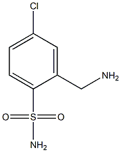 2-(aminomethyl)-4-chlorobenzenesulfonamide Struktur