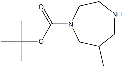 tert-butyl 6-methyl-1,4-diazepane-1-carboxylate Struktur