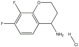 7,8-difluorochroman-4-amine hydrochloride Struktur