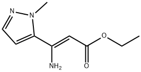 (Z)-ethyl 3-amino-3-(1-methyl-1H-pyrazol-5-yl)acrylate Struktur