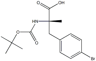 Boc-alpha-methyl-D-4-bromophenylalanine Struktur