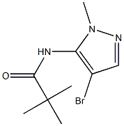 N-(4-broMo-1-Methyl-1H-pyrazol-5-yl)pivalaMide Struktur