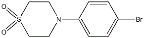 4-(4-BroMophenyl)thioMorpholine 1,1-Dioxide Struktur