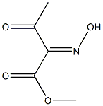 (E)-Methyl2-(hydroxyiMino)-3-oxobutanoate Struktur