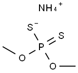 O,O-Dimethylphosphorodithioic acid ammonium salt Struktur