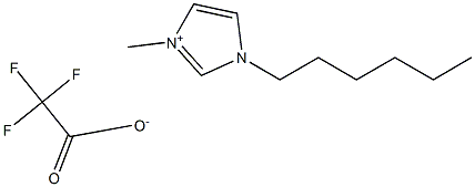 1-hexyl-3-methylimidazolium trifluoroacetate Struktur