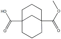 Bicyclo[3.3.1]nonane-1,5-dicarboxylic acid MonoMethyl ester Struktur