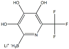 Lithium trihydroxy(6-(trifluoromethyl)pyridin-2-yl)borate Struktur