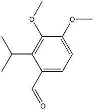 2-isopropyl-3,4-diMethoxybenzaldehyde Struktur