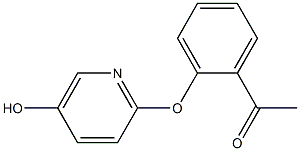 1-(2-(5-hydroxypyridin-2-yloxy)phenyl)ethanone Struktur