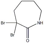 3,3-Dibromo-azepan-2-one Struktur