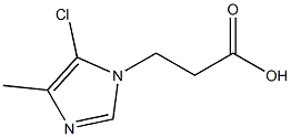 3-(5-chloro-4-Methyl-1H-iMidazol-1-yl)propanoic acid Struktur